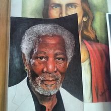 Mi Proyecto del curso:  Retrato realista con lápices de colores. Un progetto di Illustrazione tradizionale, Belle arti, Disegno a matita, Disegno, Disegno di ritratti, Disegno realistico, Disegno artistico e Disegno con matite colorate di WOLFANG MARTINEZ - 27.03.2019