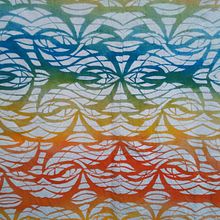 Estampación elaborada con Katazome. Artesanato, e Costura projeto de Raquel Ureña Haug - 02.04.2019