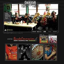 (web) Desarrollo Web Banda Conmoción. Un proyecto de Desarrollo Web, Diseño Web y UX / UI de José Zappata - 01.04.2019