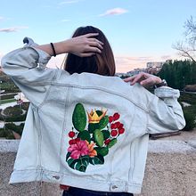 Cazadora pintada a mano Ein Projekt aus dem Bereich Malerei von Marina Benito - 02.04.2019