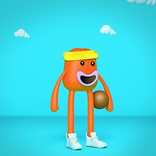 3D Funny player. Projekt z dziedziny 3D, Design, Trad, c i jna ilustracja użytkownika Camilo Romero - 03.04.2019