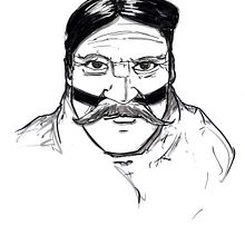 Hombre Selknam. Traditional illustration project by nicolás gonzález - 04.03.2019