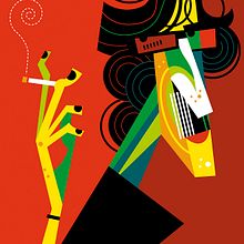 Leyendas del Rock Nacional. Traditional illustration project by Pablo Lobato - 04.04.2011