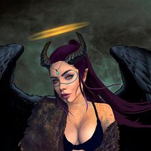 Fallen angel. Ilustração digital projeto de Christian Montoya - 04.04.2019