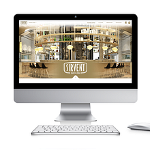 SIRVENT Barcelona. Web.. Un projet de Br, ing et identité, Design d'interaction , et Webdesign de Laia Amado Ollé - 12.07.2015
