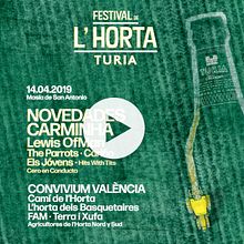 Animación del cartel del Festival de L'Horta 2019 organizado en Valencia por Cerveza Turia diseñado por Cul de Sac . Een project van 2D-animatie y Motion Graphics van David Salvador - 04.04.2019