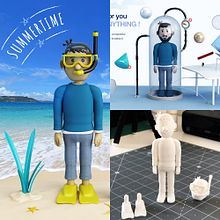 Mi Proyecto del curso: Diseño de personajes en Cinema 4D: del boceto a la impresión 3D. 3D, Traditional illustration, 3D Modeling, Creativit, 3D Character Design, Graphic Design, and Digital Illustration project by Pedro Luis Carretero Parra - 04.04.2019