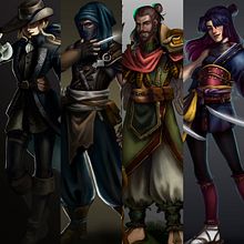 Lumina Souls - Characters . Artă conceptuală, Ilustrație tradițională & Ilustrație digitală de Noelia Rey Martin - 02.10.2019