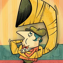 Ragtime Tuba Time. Digital Illustration, Character Design, and Traditional illustration project by Ed Vill - 04.05.2019