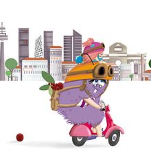 Cosita y Bichejo. Un progetto di Illustrazione infantile di Quiel Ramos - 07.04.2019