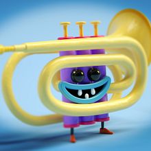 Monigote Musical Vol. III. 3D, 3D Modeling, and 3D Character Design project by Jose Moreno - 04.09.2019