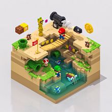Fan Art Mario 3D Land. Un progetto di 3D, Modellazione 3D e Videogiochi di William Santacruz - 10.04.2019