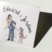 Invitación personalizada para boda. Graphic Design, Traditional illustration, and Digital Illustration project by Mònica Roca - 04.10.2019