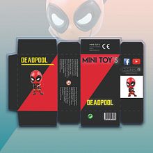 Packaging sobre un juguete de "DeadPool" (Proyecto Académico). Graphic Design project by Red Design3r - 03.05.2019