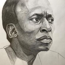Mi Proyecto del curso: Retrato realista con lápiz de grafito.  project by Luciano Riestra - 04.11.2019