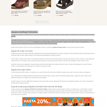 Zapatos de Mujer Cómodos. Web Design project by Jose Luis Torres Arevalo - 04.11.2019
