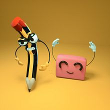Angry Pen. 3D Character Design project by Rubén Farrona - 04.12.2019