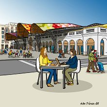 Campaña publicitaria de Barcelona Activa. Traditional illustration project by Edu Pérez - 12.12.2018