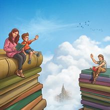 Cartel Libroviedo 2019. Projekt z dziedziny Projektowanie graficzne, Trad, c i jna ilustracja użytkownika Rubén Megido - 15.04.2019