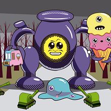 Rob-Oto . Projekt z dziedziny Ilustracja c i frowa użytkownika Luis Alvear - 16.04.2019