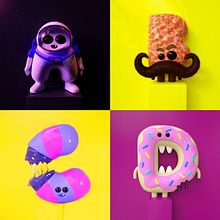 36days of type  Ein Projekt aus dem Bereich 3D, 3-D-Animation und Design von 3-D-Figuren von Luis Montoya - 16.04.2019