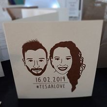 Invitaciones de boda - Retrato icónico. Un progetto di Design, Graphic design, Illustrazione tradizionale, Illustrazione digitale, Illustrazione vettoriale e Eventi di Mònica Prieto Turró - 16.02.2019