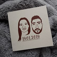 Invitaciones de boda - Retrato icónico. Un proyecto de Dibujo de Retrato, Diseño, Diseño gráfico, Ilustración tradicional, Ilustración digital y Eventos de Mònica Prieto Turró - 16.04.2019