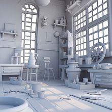 Modelado Concepto 02. Un progetto di Modellazione 3D di David Rojas Villalobos - 08.04.2019