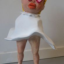 Mi Proyecto del curso: Diseño e intervención de art toys, The Blonde Girl. Fine Arts, To, and Design project by Joan Priego Garcia - 04.18.2019