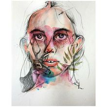 Isabel. Projekt z dziedziny  R, sunek art, st, czn, Portret i Malowanie akwarelą użytkownika Jesus Vazquez - 18.04.2019