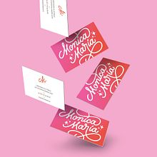 Monica Maria: Lettering cursivo. Projekt z dziedziny Br, ing i ident, fikacja wizualna,  Manager art, st, czn, Design, Projektowanie logot, pów, T i pografia użytkownika monie arreola - 13.04.2019