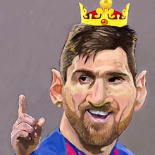 LEO MESSI. Un proyecto de Dibujo, Ilustración tradicional e Ilustración digital de GERMáN MARCH - 20.04.2019