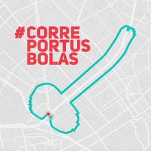 #CorrePorTusBolas . Un proyecto de Cop, writing, Dirección de arte y Publicidad de Ruano Rivera - 20.04.2019