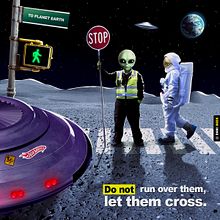 Do not run over them, let them cross. . Un progetto di Animazione di personaggi, Arte concettuale, Creatività, Direzione artistica, Design, Design di poster , Design editoriale, Graphic design, Fotografia digitale, Illustrazione tradizionale, Marketing digitale, Pubblicità, Social media e Ritocco fotografico di Dani Geek - 20.04.2019