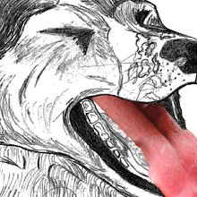 Rio bostezando . Pencil Drawing, and Digital Illustration project by Pedro Luis Guerra Hernàndez - 04.21.2019
