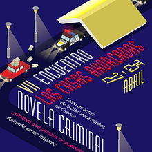VII Encuentro Novela Criminal. Design, Poster Design, Graphic Design, Traditional illustration, Digital Illustration, Vector Illustration, T, and pograph project by Isabel García - C. Vallbona - 03.29.2019