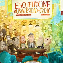 CARTEL PARA LA ESCUELA DE CINE DE LA UCA 2017. Un proyecto de Diseño de carteles e Ilustración tradicional de David Rendo - 22.04.2019