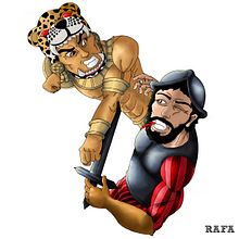 Mi Proyecto del curso, un superhéroe creado por mi Mr. Rayo y el General Azteca: Ilustración para cómics: anatomía de un superhéroe. Comic, and Character Design project by Rafa Ramirez - 04.22.2019
