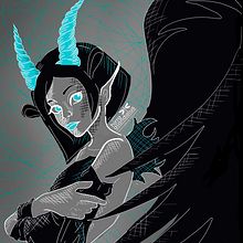 Elena Whitmore - Artist Illustration. Un proyecto de Diseño, Diseño de personajes, Diseño gráfico, Ilustración tradicional, Ilustración digital e Ilustración vectorial de Hirra Al Andalus - 23.04.2019