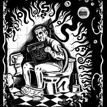 Homenaje Lovecraft Ein Projekt aus dem Bereich Zeichnung, Artistische Zeichnung, Plakatdesign, Traditionelle Illustration und Digitale Illustration von Rodrigo Cámara - 23.04.2019
