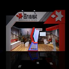 Stand 3D - Enaex. 3D, Architecture & Industrial Design project by David Castillo - 04.24.2019