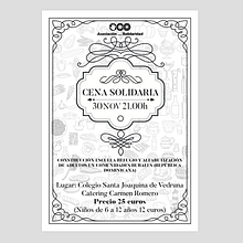 Asociación para la Solidaridad (Cena solidaria). Un proyecto de Diseño gráfico de Pablo Ramos Solís - 24.04.2019