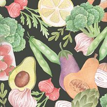 Estampados para libro de cocina. Traditional illustration project by Uonki - 04.24.2019