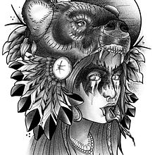 Mi Proyecto del curso: Diseño e ilustración digital de tatuajes con Procreate. Drawing, Traditional illustration, and Digital Illustration project by Eric Ruiz Garrido - 04.24.2019