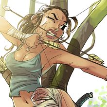 Lara en el arbol.. Un progetto di Fumetto, Arte concettuale e Illustrazione digitale di Josep Giró - 12.04.2019
