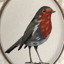 Mi Proyecto del curso: Pintar con hilo: técnicas de ilustración textil. Un proyecto de Bordado de Alejandra Sánchez Santis - 26.04.2019