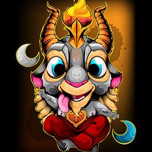 Baphomet . Un proyecto de Ilustración tradicional, Ilustración digital e Ilustración vectorial de Anderson Zambrano - 07.10.2018