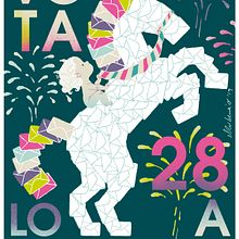 VOTA LO IMPOSIBLE - 28A - 2019 Ein Projekt aus dem Bereich Plakatdesign und Traditionelle Illustration von Rubén Jiménez "EL RUBENCIO" - 26.04.2019