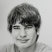 Mi Proyecto del curso: Retrato realista con lápiz de grafito. Un progetto di Disegno, Disegno a matita, Disegno artistico, Disegno di ritratti e Disegno realistico di Carmen Cabrera - 02.11.2019