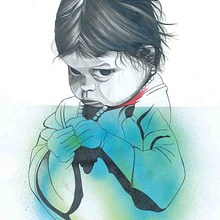 Kid. Un proyecto de Dibujo, Diseño, Ilustración tradicional, Pintura y Pintura a la acuarela de NOELIA DOMINGUEZ - 27.04.2019